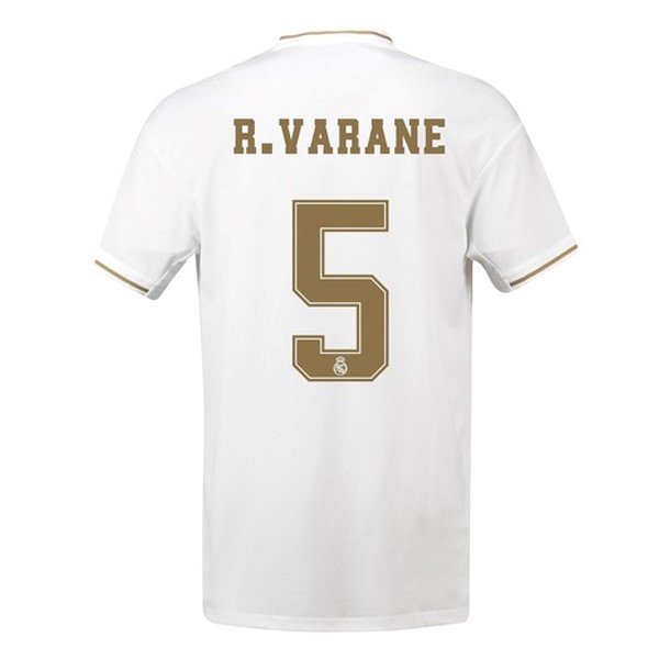 Camiseta Real Madrid NO.5 Varane Replica Primera Ropa 2019/20 Blanco